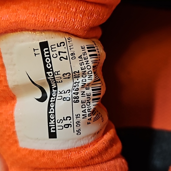 NIKE DOWNSHIFTER 6 GRAY ORANGE 9.5 WOMEN'S sneakers running athletic - Picture 8 of 9